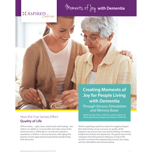 Moments of Joy with Dementia