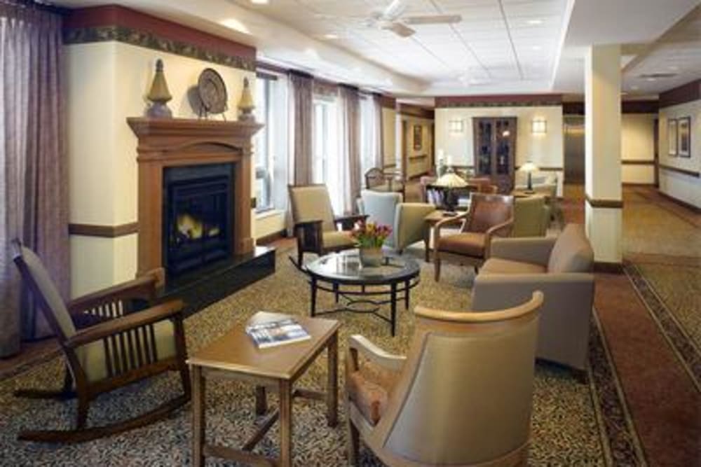 Comfy living room at Victory Centre of South Chicago in Chicago, IL