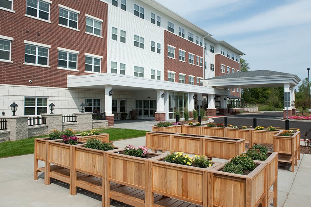 Community garden at Oak Hill Supportive Living Community
