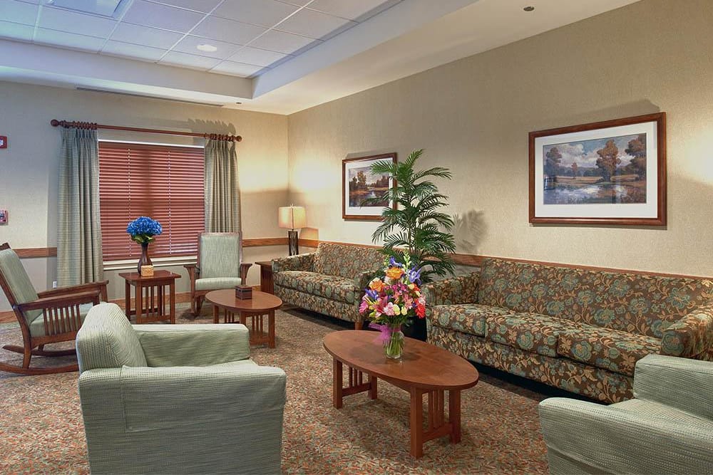 Living room with couches at Victory Centre of Vernon Hills
