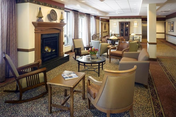 Comfy living room at Victory Centre of South Chicago in Chicago, IL