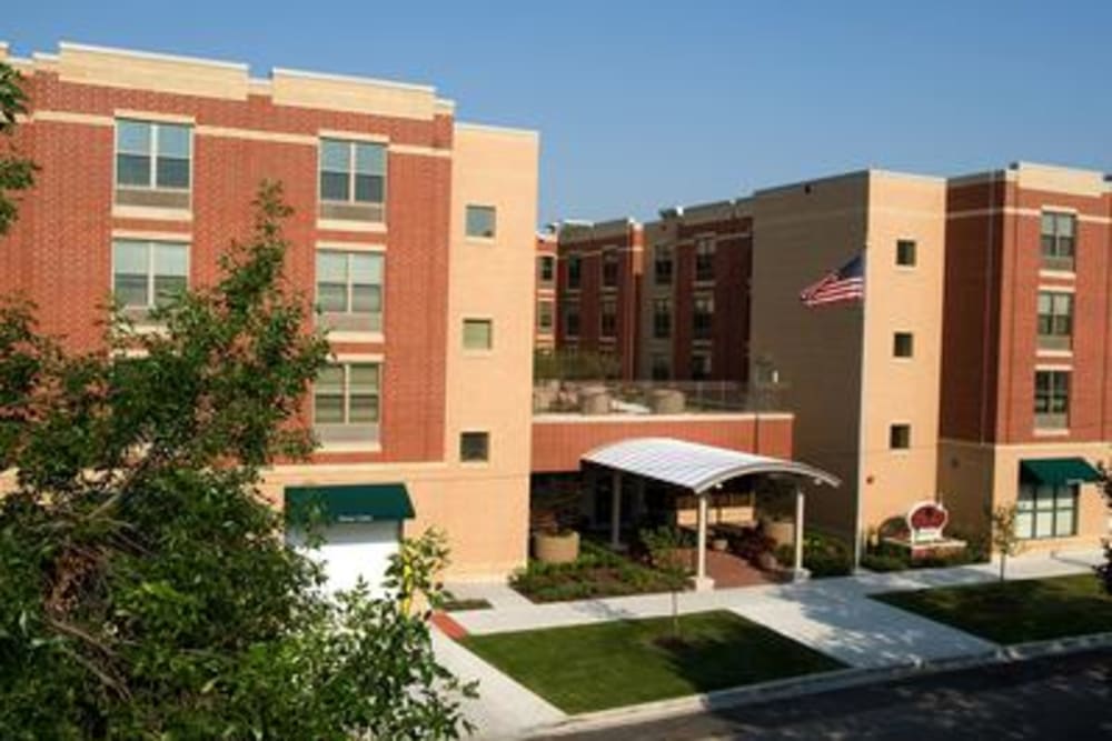Exterior view of our installations at Victory Centre of Galewood in Chicago, IL