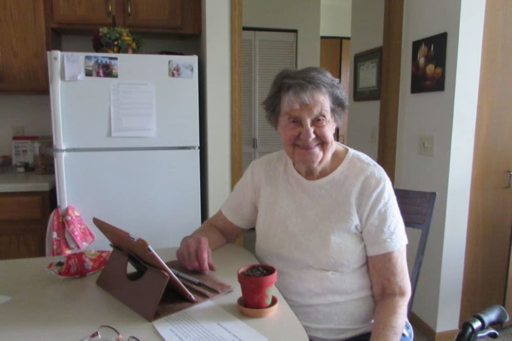 Resident at Age Well Centre for Life Enrichment