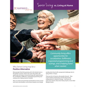 senior living vs living at home