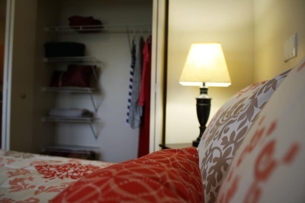 bed and closet