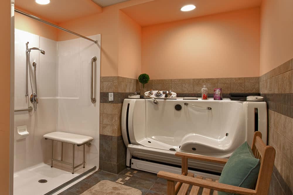 shower and tub