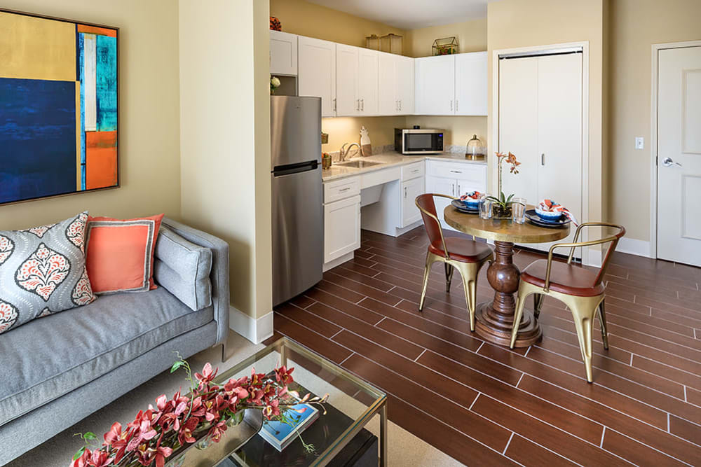 resident living room and kitchen
