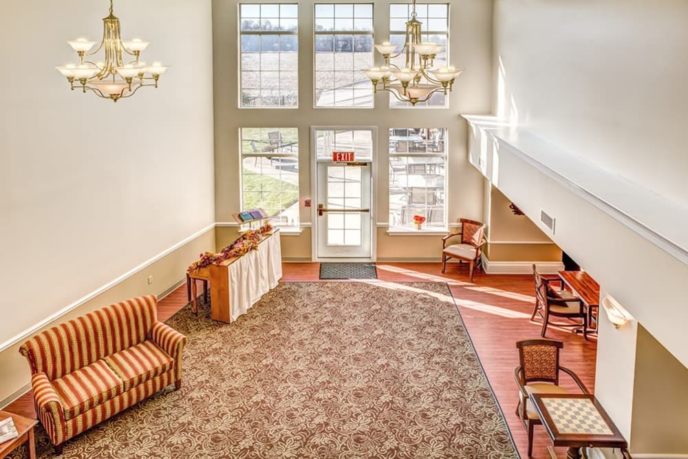Entry way at Reflections Retirement in Lancaster, Ohio.