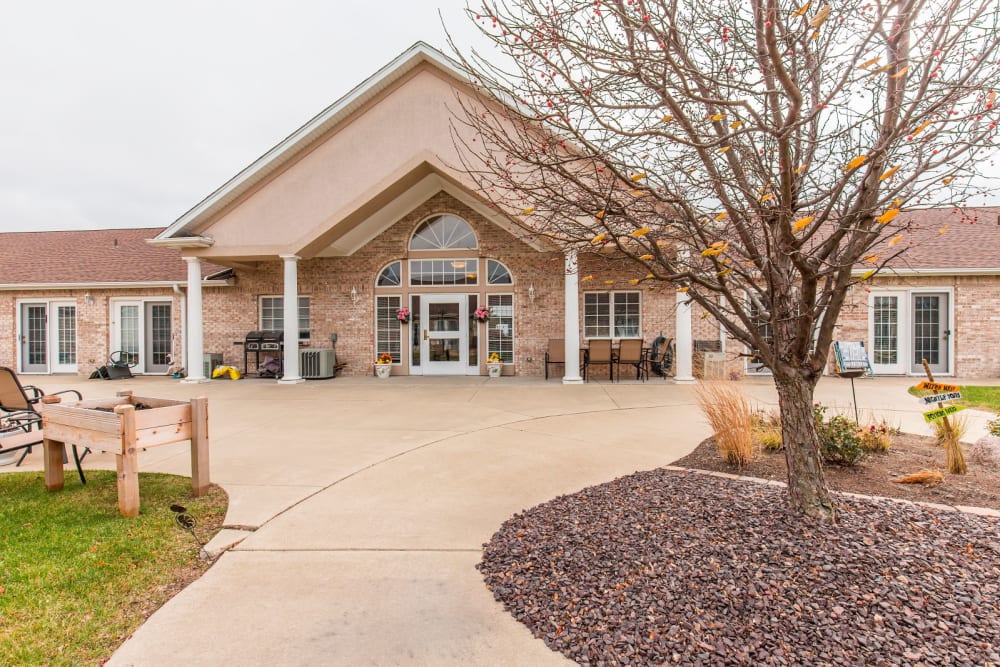 Front entrance at Brookstone Estates of Tuscola in Tuscola, Illinois