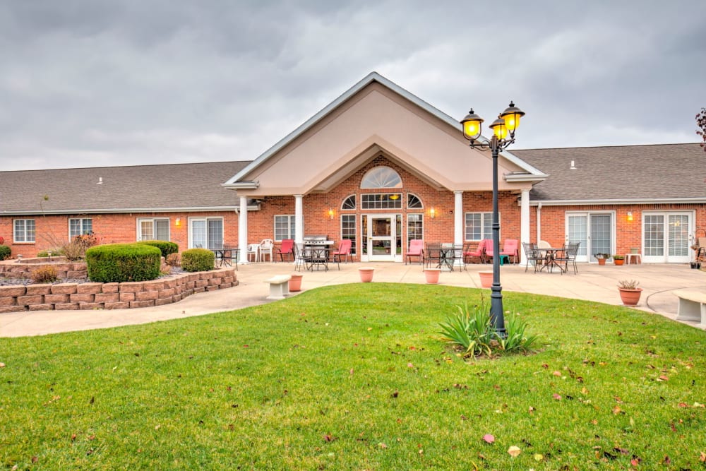Front entrance at Brookstone Estates of Rantoul in Rantoul, Illinois