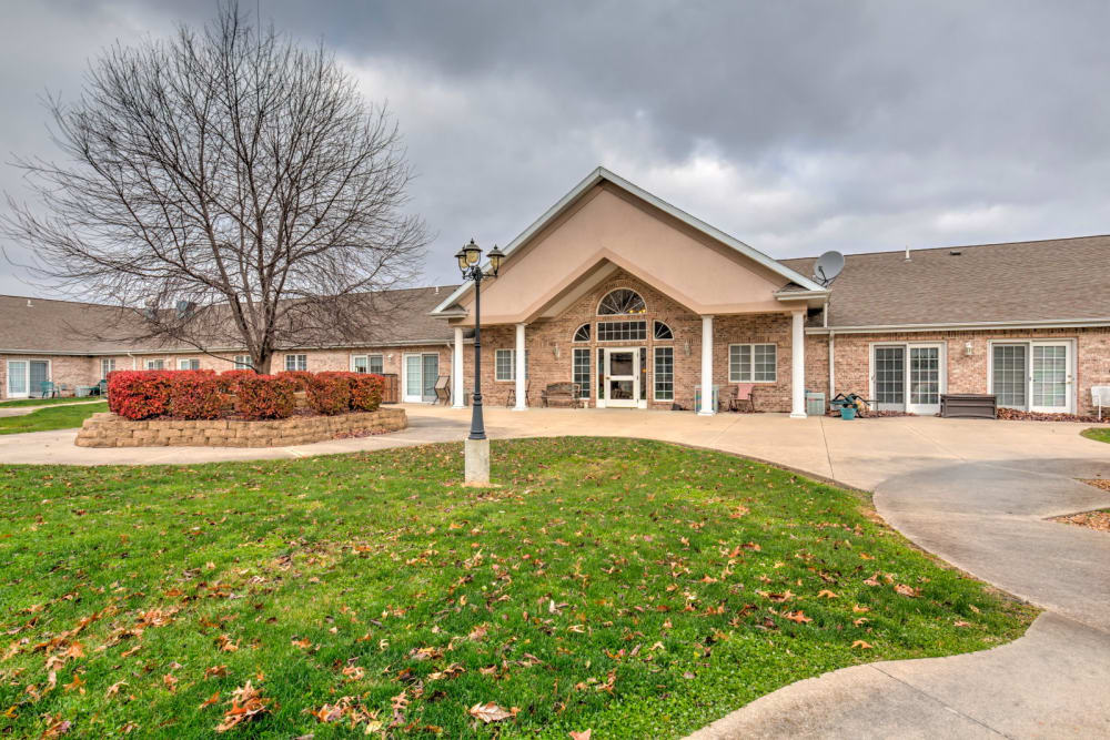 Impressive entryway at Brookstone Estates of Paris in Paris, Illinois