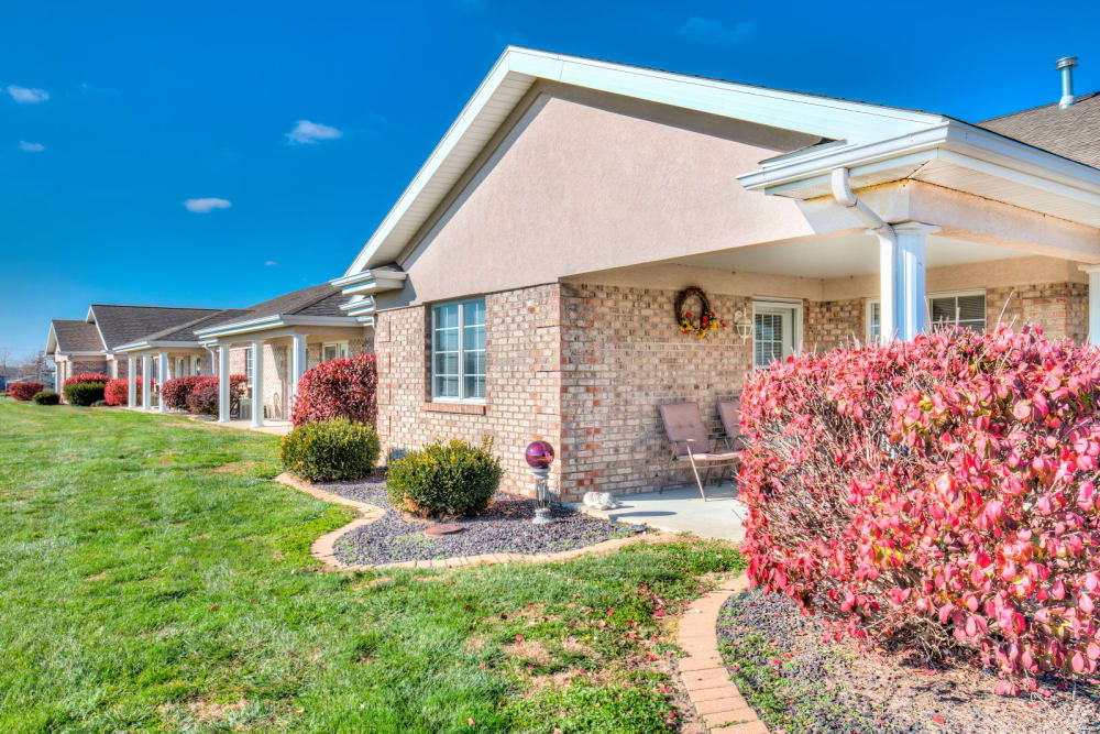 Front entrance at Brookstone Estates of Fairfield in Fairfield, Illinois.