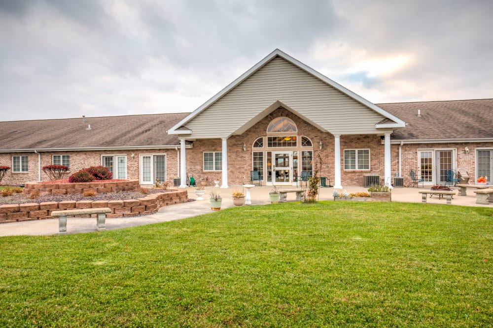 Elegant entry way at Brookstone Estates of Olney in Olney, Illinois