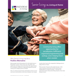 group of senior residents celebrating