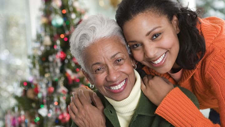 Happy family enjoying the holidays