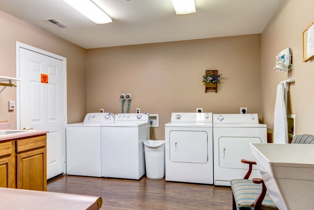 Laundry room at Brookstone Estates of Rantoul in Rantoul, Illinois